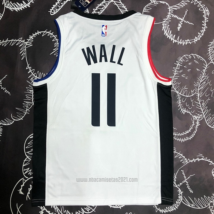 Camiseta Los Angeles Clippers John Wall #11 Ciudad 2019-20 Blanco